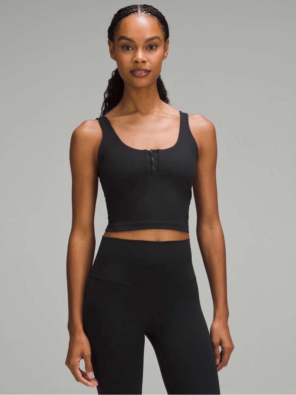 Lululemon. Align Ribbed Henley Tank. Black